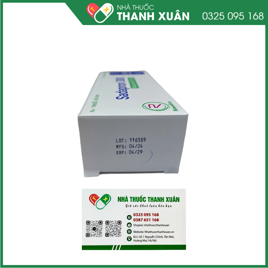 Sadapron 300 điều trị chứng tăng acid uric máu